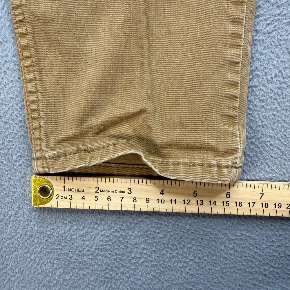 Levi's 502 Taper Pants Mens 31x32 (FIT 31x28) Brown Stretch Regular Chinos Work